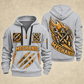 Mechanic Torque In Motion quarter-zip hoodie in Light Grey, front and back, YOUR NAME and SINCE 2005 artwork