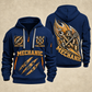 Mechanic Torque In Motion quarter-zip hoodie in Navy, front and back, YOUR NAME and SINCE 2005 artwork