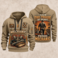 Mechanic Walk The Workshop quarter-zip hoodie in Khaki, front and back, YOUR NAME and SINCE 2005 artwork