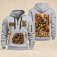 Plumber Built To Flow quarter-zip hoodie in Light Grey, front and back, YOUR NAME and SINCE 2005 artwork