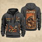 Plumber Behind Every Connection quarter-zip hoodie in Gray, front and back, YOUR NAME and SINCE 2005 artwork