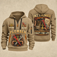 Plumber Trade For Life quarter-zip hoodie in Khaki, front and back, YOUR NAME and SINCE 2005 artwork