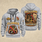 Plumber Trade For Life quarter-zip hoodie in Light Grey, front and back, YOUR NAME and SINCE 2005 artwork