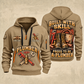 Plumber Skill In Every Joint quarter-zip hoodie in Khaki, front and back, YOUR NAME and SINCE 2005 artwork