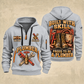 Plumber Skill In Every Joint quarter-zip hoodie in Light Grey, front and back, YOUR NAME and SINCE 2005 artwork