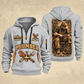 Plumber Golden Flow quarter-zip hoodie in Light Grey, front and back, YOUR NAME and SINCE 2005 artwork