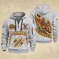 Plumber Flow In Motion quarter-zip hoodie in Light Grey, front and back, YOUR NAME and SINCE 2005 artwork