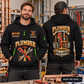 Plumber wearing Keep It Flowing quarter-zip hoodie in their workplace; product introduction and shopping call to action