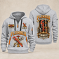 Plumber Keep It Flowing quarter-zip hoodie in Light Grey, front and back, YOUR NAME and SINCE 2005 artwork
