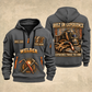 Welder Steel and Skill quarter-zip hoodie in Gray, front and back, YOUR NAME and SINCE 2005 artwork