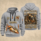 Welder Craft Never Ends quarter-zip hoodie in Light Grey, front and back, YOUR NAME and SINCE 2005 artwork