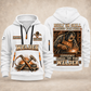 Welder Forged with Pride quarter-zip hoodie in White, front and back, YOUR NAME and SINCE 2005 artwork