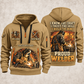 Welder Workshop Trailblazer quarter-zip hoodie in Khaki, front and back, YOUR NAME and SINCE 2005 artwork