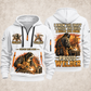 Welder Workshop Trailblazer quarter-zip hoodie in White, front and back, YOUR NAME and SINCE 2005 artwork