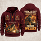 Welder Workshop Trailblazer quarter-zip hoodie in Wine Red, front and back, YOUR NAME and SINCE 2005 artwork