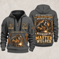 Welder Master Craftsman Wings quarter-zip hoodie in Gray, front and back, YOUR NAME and SINCE 2005 artwork