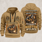Welder Master Craftsman Wings quarter-zip hoodie in Khaki, front and back, YOUR NAME and SINCE 2005 artwork