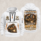 Welder Master Craftsman Wings quarter-zip hoodie in White, front and back, YOUR NAME and SINCE 2005 artwork