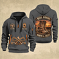 Bull Riding Bull Riding Boots & Dust Quarter-Zip Hoodie with Name and Year - BR17349984 quarter-zip hoodie in Gray, front and back, Your name and since 2005 artwork