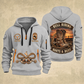 Bull Riding Bull Riding Boots & Dust Quarter-Zip Hoodie with Name and Year - BR17349984 quarter-zip hoodie in Light Grey, front and back, Your name and since 2005 artwork
