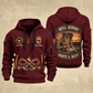 Bull Riding Bull Riding Boots & Dust Quarter-Zip Hoodie with Name and Year - BR17349984 quarter-zip hoodie in Wine Red, front and back, Your name and since 2005 artwork