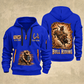 Bull Riding Bull Riding Rodeo Heritage Quarter-Zip Hoodie with Name and Year - BR17350848 quarter-zip hoodie in Blue, front and back, Your name and since 2005 artwork