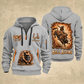 Bull Riding Bull Riding Rodeo Heritage Quarter-Zip Hoodie with Name and Year - BR17350848 quarter-zip hoodie in Light Grey, front and back, Your name and since 2005 artwork