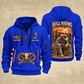 Bull Riding Bull Riding Chute Ready Quarter-Zip Hoodie with Name and Year - BR17351712 quarter-zip hoodie in Blue, front and back, Your name and since 2005 artwork