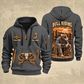 Bull Riding Bull Riding Chute Ready Quarter-Zip Hoodie with Name and Year - BR17351712 quarter-zip hoodie in Gray, front and back, Your name and since 2005 artwork