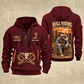 Bull Riding Bull Riding Chute Ready Quarter-Zip Hoodie with Name and Year - BR17351712 quarter-zip hoodie in Wine Red, front and back, Your name and since 2005 artwork