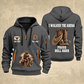 Bull Riding Bull Riding Walk The Arena Quarter-Zip Hoodie with Name and Year - BR17355168 quarter-zip hoodie in Gray, front and back, Your name and since 2005 artwork