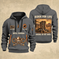 Bull Riding Bull Riding Rider For Life Quarter-Zip Hoodie with Name and Year - BR17356032 quarter-zip hoodie in Gray, front and back, Your name and since 2005 artwork