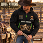 Bull Riding wearing Bull Riding Rider For Life Quarter-Zip Hoodie with Name and Year - BR17356032 quarter-zip hoodie in their workplace; product introduction and shopping call to action