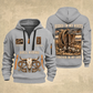 Bull Riding Bull Riding Forever Rodeo Quarter-Zip Hoodie with Name and Year - BR17358624 quarter-zip hoodie in Light Grey, front and back, Your name and since 2005 artwork