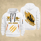 Bull Riding Bull Riding Rodeo Rush Quarter-Zip Hoodie with Name and Year - BR17365536 quarter-zip hoodie in White, front and back, Your name and since 2005 artwork