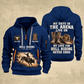 Bull Riding Bull Riding Rodeo Never Ends Quarter-Zip Hoodie with Name and Year - BR17557344 quarter-zip hoodie in Navy, front and back, Your name and since 2005 artwork