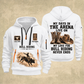 Bull Riding Bull Riding Rodeo Never Ends Quarter-Zip Hoodie with Name and Year - BR17557344 quarter-zip hoodie in White, front and back, Your name and since 2005 artwork