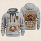 Bull Riding Bull Riding Old School Rider Quarter-Zip Hoodie with Name and Year - BR17667072 quarter-zip hoodie in Light Grey, front and back, Your name and since 2005 artwork