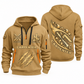 Carpenter Craft in Motion quarter-zip hoodie in Khaki, front and back, Your name and since 2005 artwork