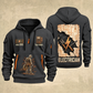 Electrician Circuit Blueprint quarter-zip hoodie in Gray, front and back, Your name and since 2005 artwork