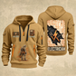 Electrician Circuit Blueprint quarter-zip hoodie in Khaki, front and back, Your name and since 2005 artwork