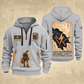 Electrician Circuit Blueprint quarter-zip hoodie in Light Grey, front and back, Your name and since 2005 artwork
