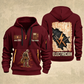 Electrician Circuit Blueprint quarter-zip hoodie in Wine Red, front and back, Your name and since 2005 artwork