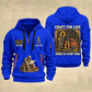 Electrician Craft For Life quarter-zip hoodie in Blue, front and back, Your name and since 2005 artwork