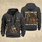 Electrician Craft For Life quarter-zip hoodie in Gray, front and back, Your name and since 2005 artwork