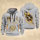 Electrician Current Of Craft quarter-zip hoodie in Light Grey, front and back, Your name and since 2005 artwork