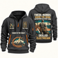 Electrician Hands That Power quarter-zip hoodie in Gray, front and back, Your name and since 2005 artwork