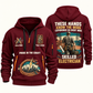 Electrician Hands That Power quarter-zip hoodie in Wine Red, front and back, Your name and since 2005 artwork