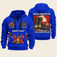 Fire Fighter Always Ready Fire Fighter for Life quarter-zip hoodie in Blue, front and back, Your name and since 2005 artwork
