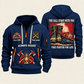 Fire Fighter Always Ready Fire Fighter for Life quarter-zip hoodie in Navy, front and back, Your name and since 2005 artwork
